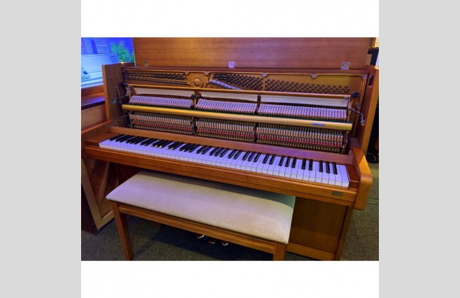 Yamaha Satin American Walnut M1F Upright Piano, Used - All Inclusive Premium Package (SN:1448716) - Image 7